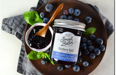 Small Batch Kitchen Blueberry Basil Fruit Spread