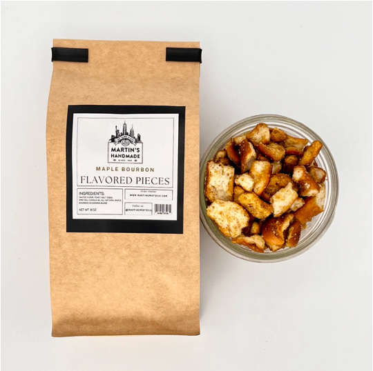 Martin's Handmade Maple Bourbon Pretzel Pieces 8 oz bag