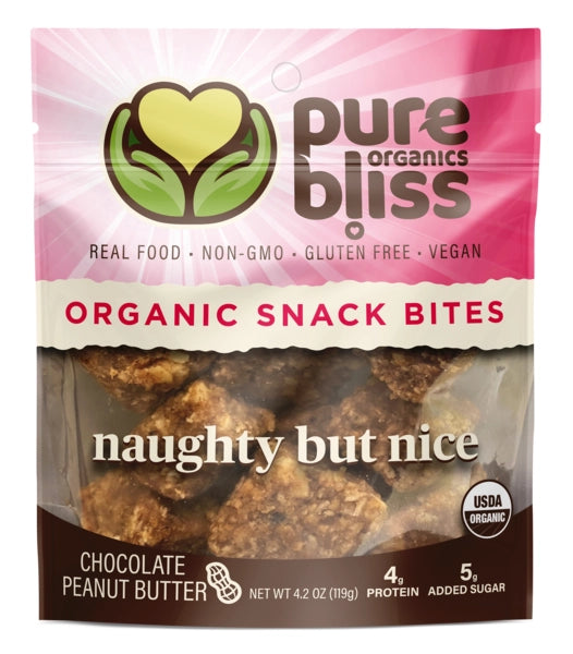 Pure Bliss Organics - Naughty But Nice Chocolate Peanut Butter Bites
