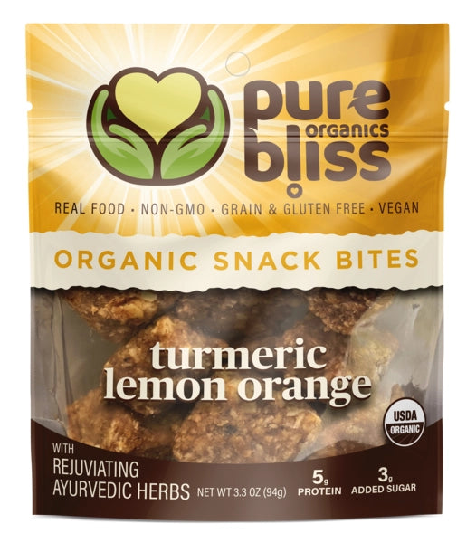 Pure Bliss Tumeric Lemon Orange Bites